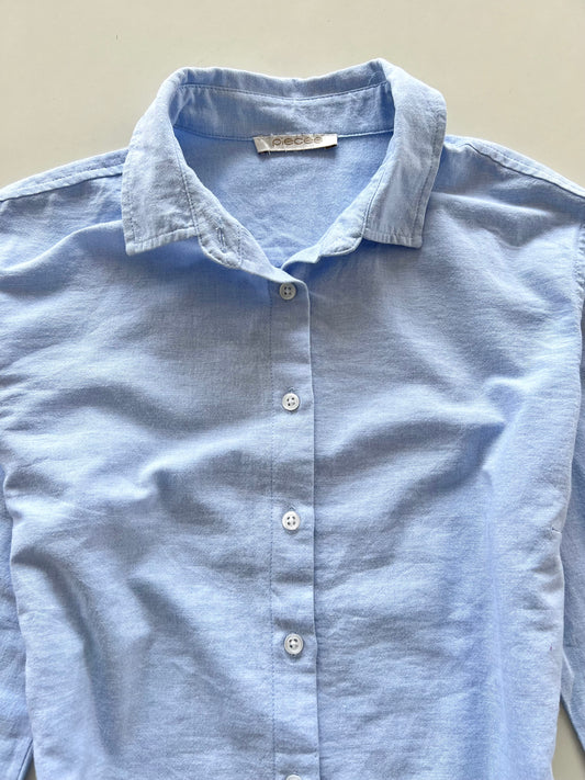 Baby Blue Pieces Shirt-Bust 40