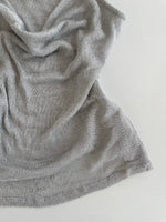 Load image into Gallery viewer, Silver Shimmer Cowl Neck Sheer Top-Bust 36 to 38