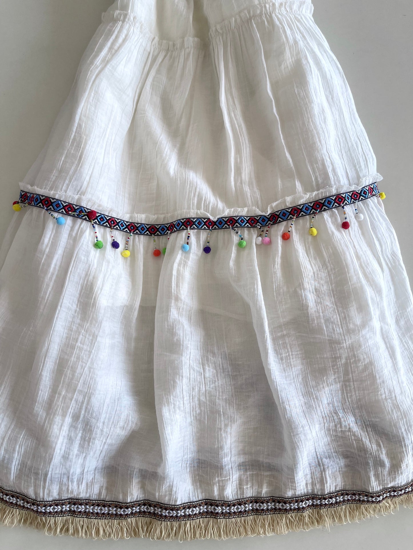 White Slip Dress-Bust 28 to 32