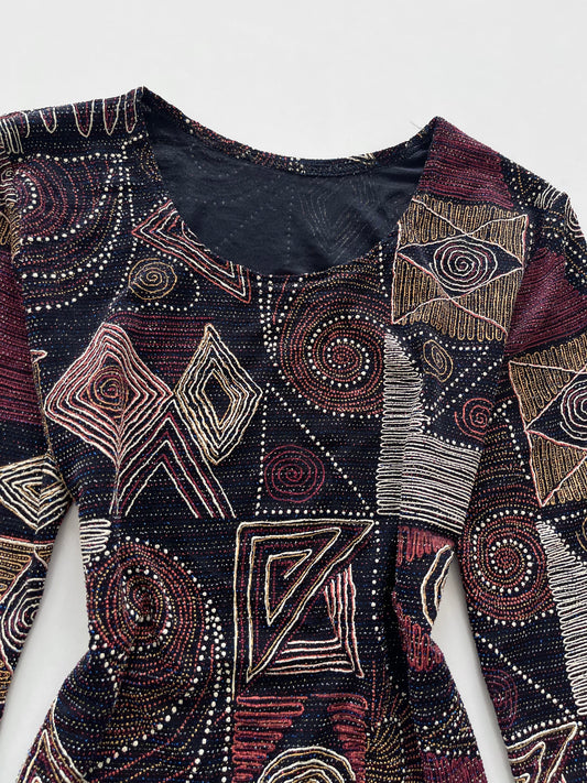 Vintage Shimmer Top-Bust 34 to 36