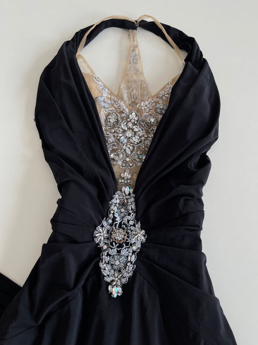 Vintage Embroidered Dress-Bust 34