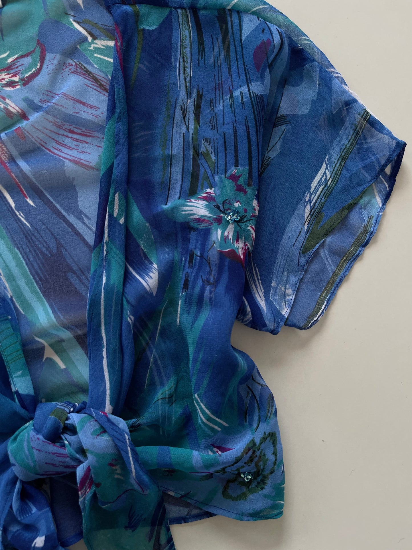 Kaleidoscope Sheer Top-Bust 38 to 40