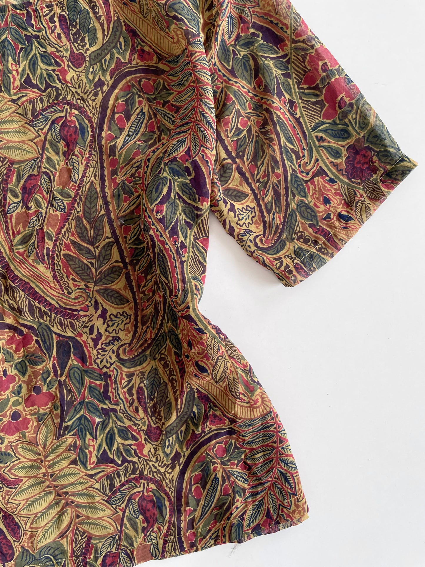Paisley Sheer Vintage Top-Bust 38