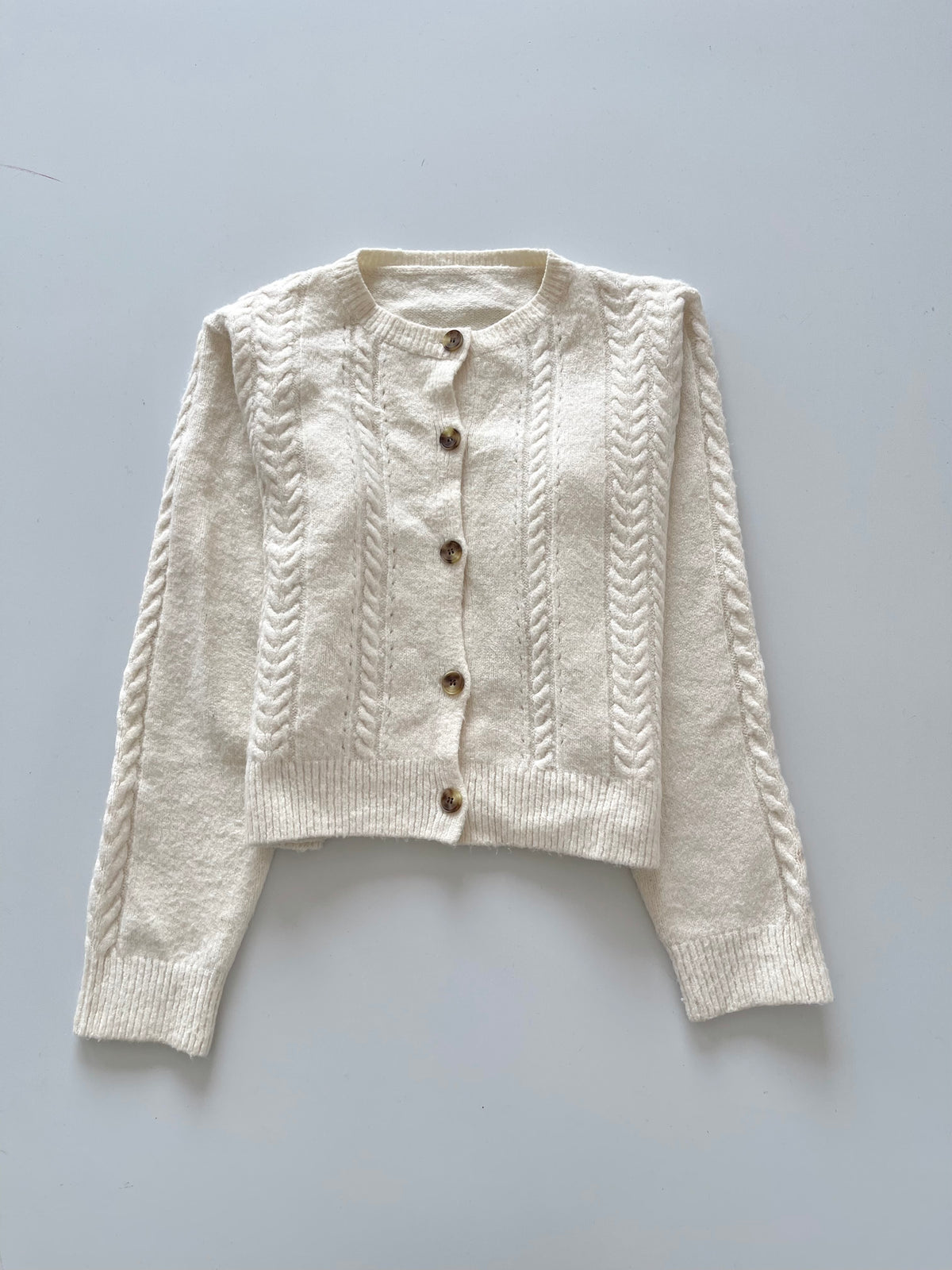 Solid Sweater Cardigan-Bust 40