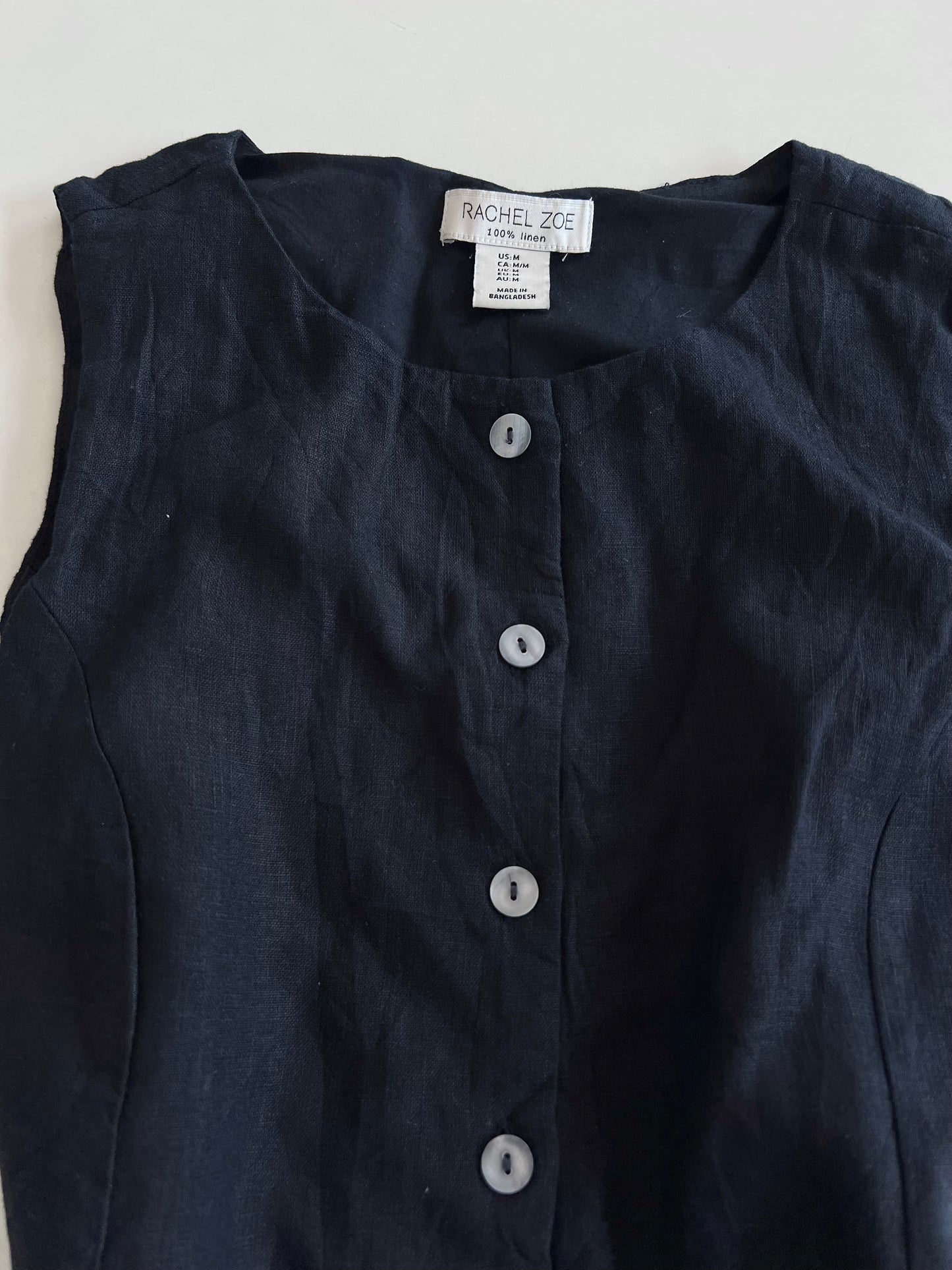 Rachel Zoe 100% Linen Top-Bust 38