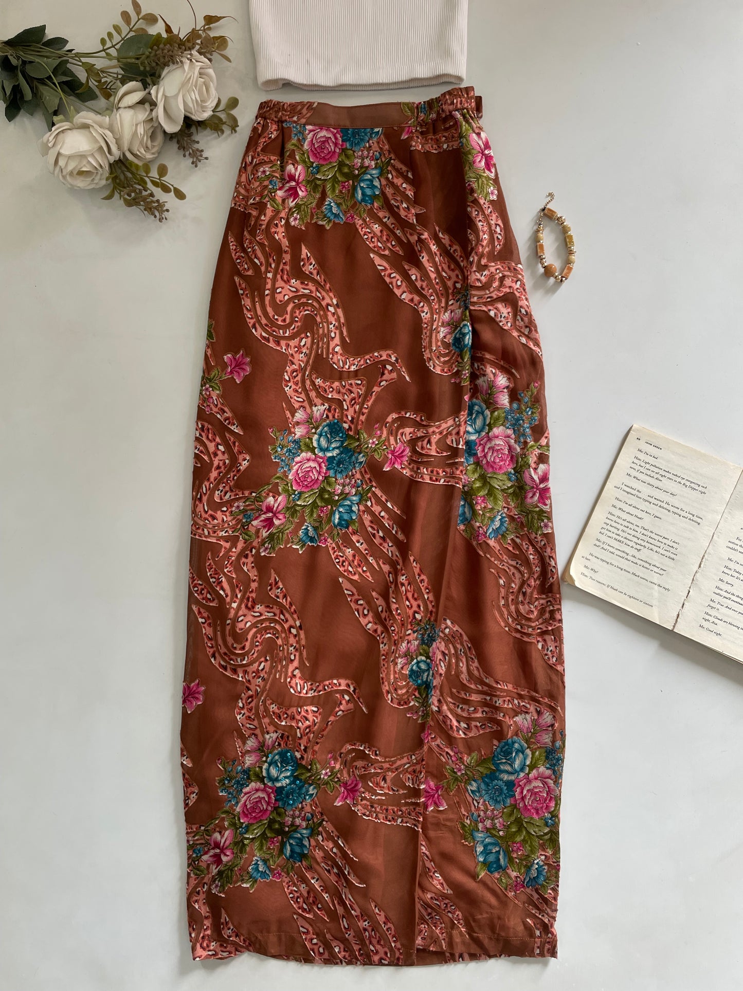 Aalia Donna Brocade Long Skirt-Waist 26 to 28