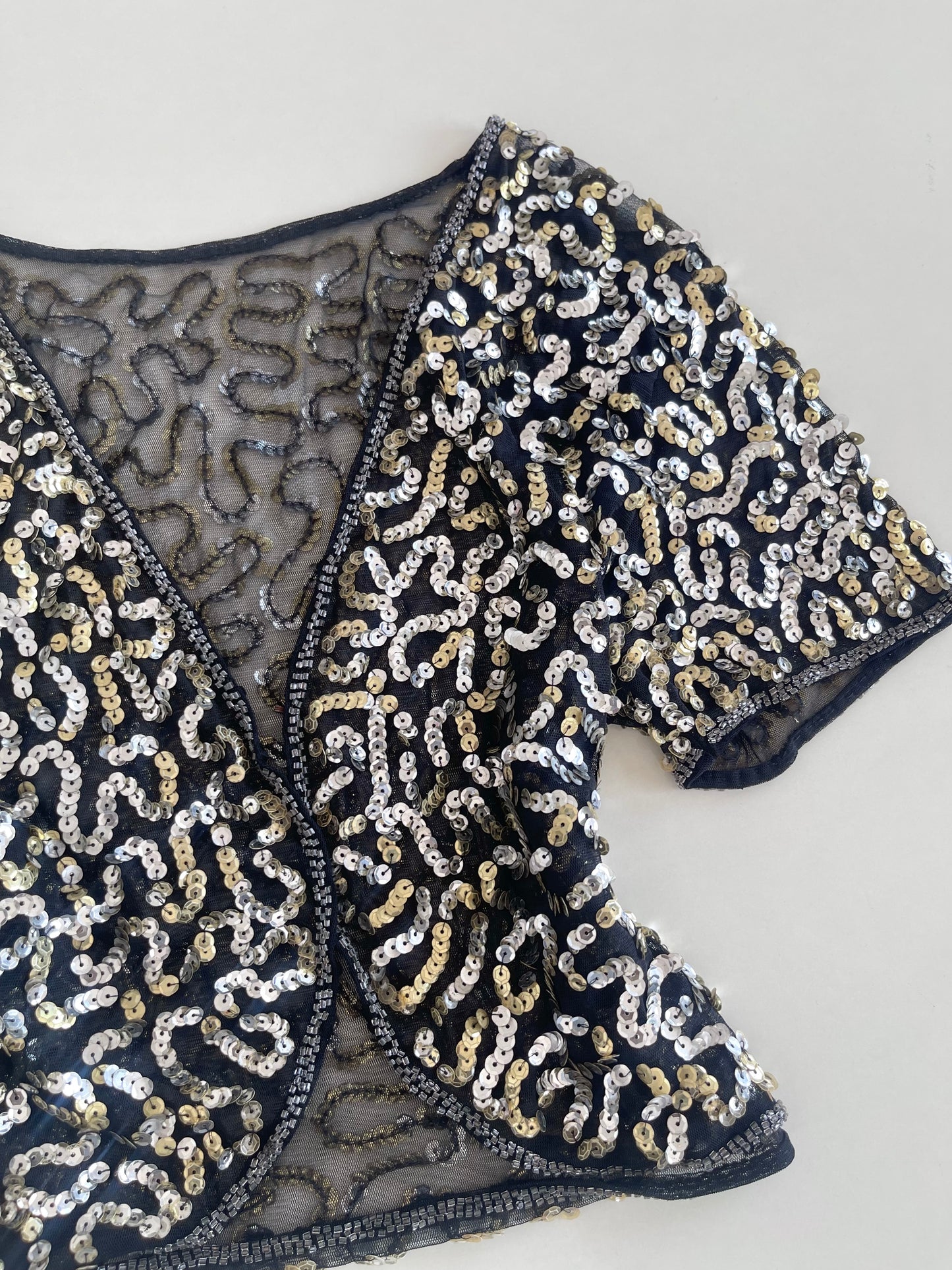 Sequin Shrug-Bust 38