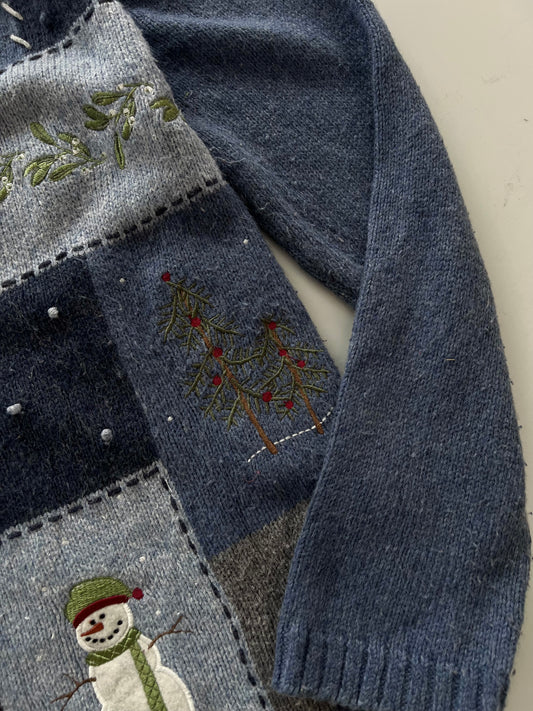 Croft&Barrow Embroidered Christmas Sweater-Bust 42
