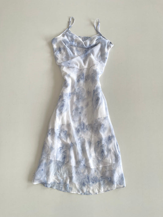 Cotton Candy Cowl Neck Dress-Bust 36 to 38