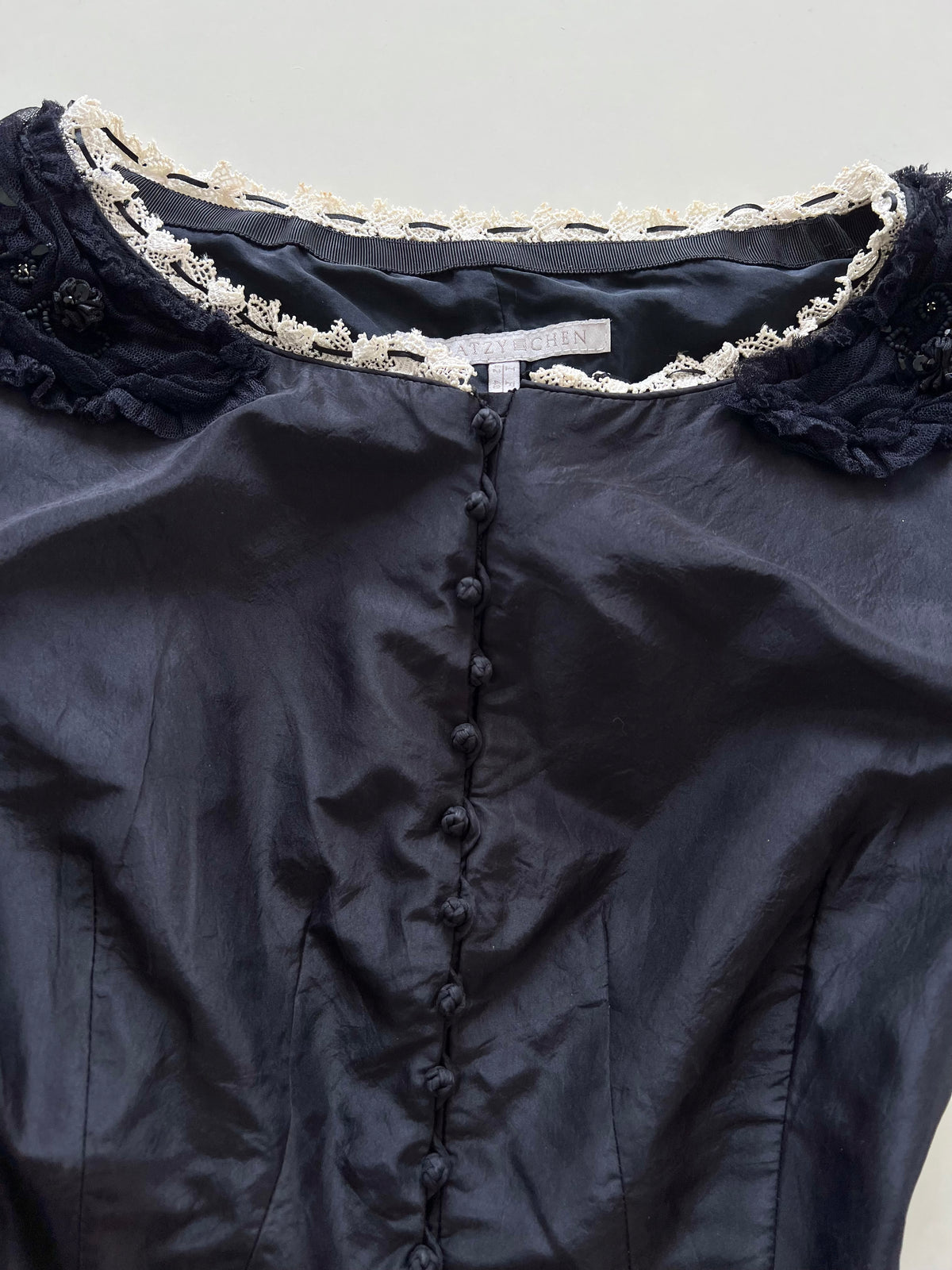 Shiatzy Chen Vintage Lace Top-Bust 34