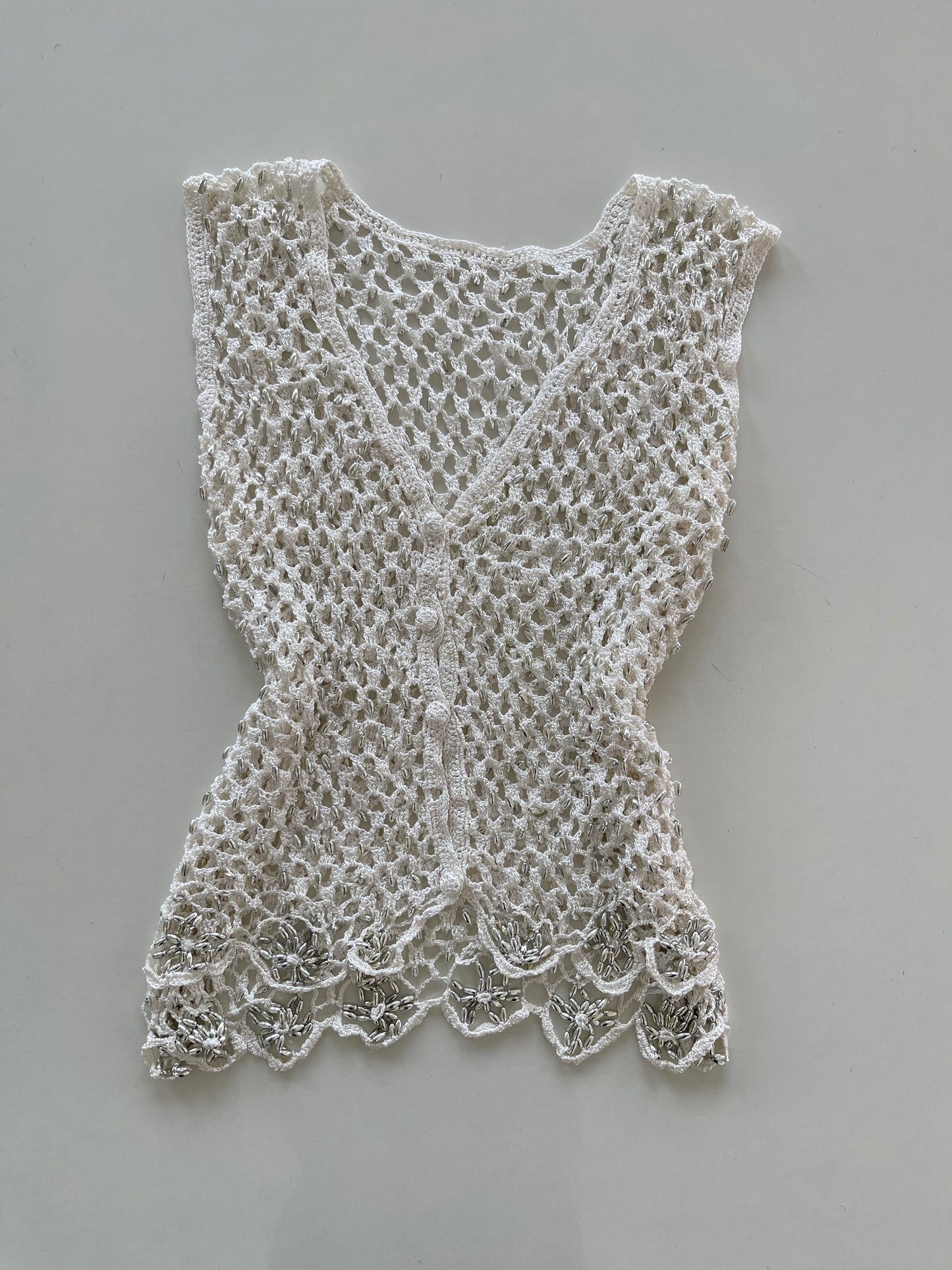 Crochet Beaded Top-Bust 36 to 38