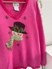 The Quacker Factory Embroidered Sweater-Bust 48