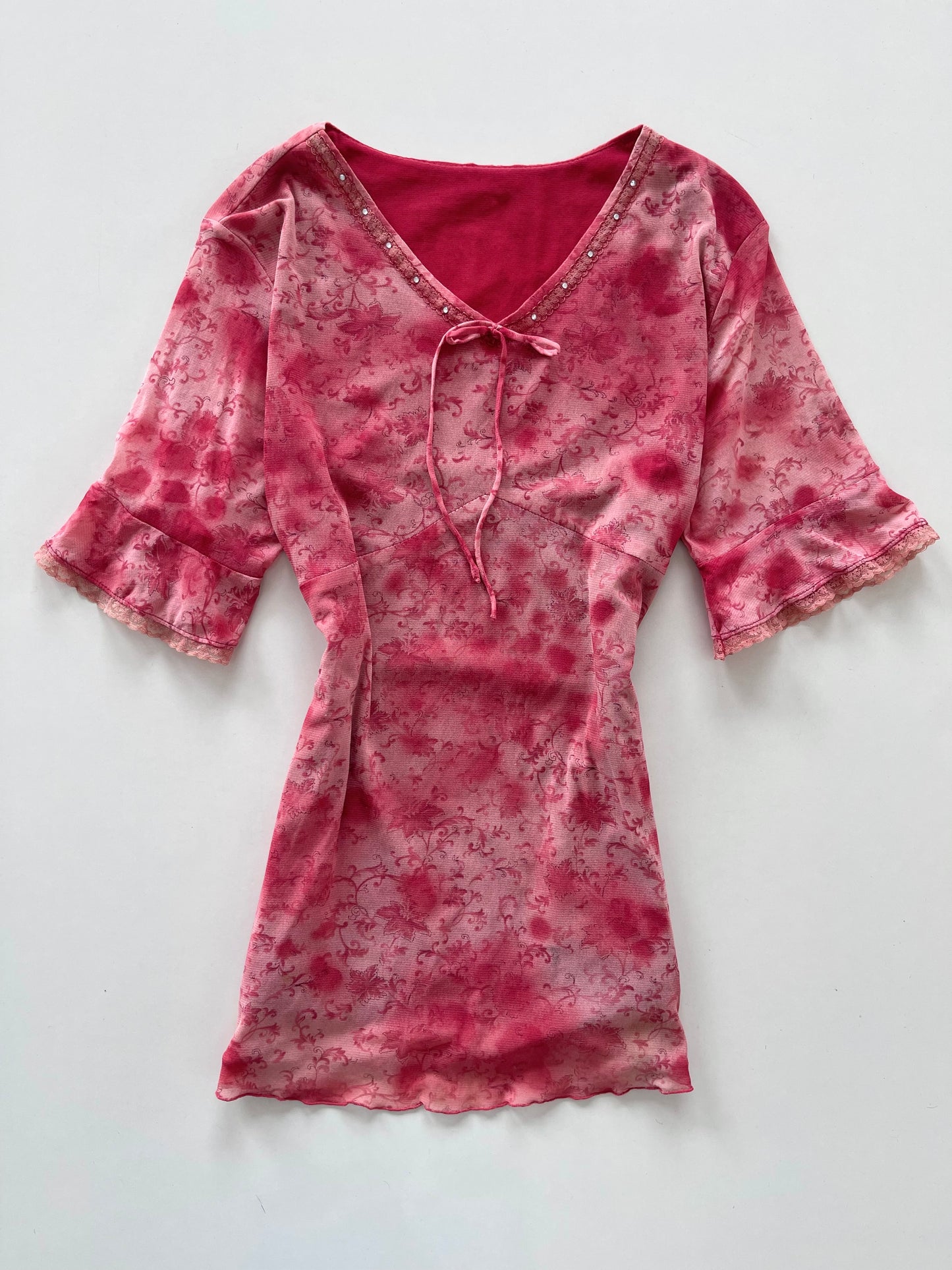 Shades Of Pink Vintage Top-Bust 44 to 46