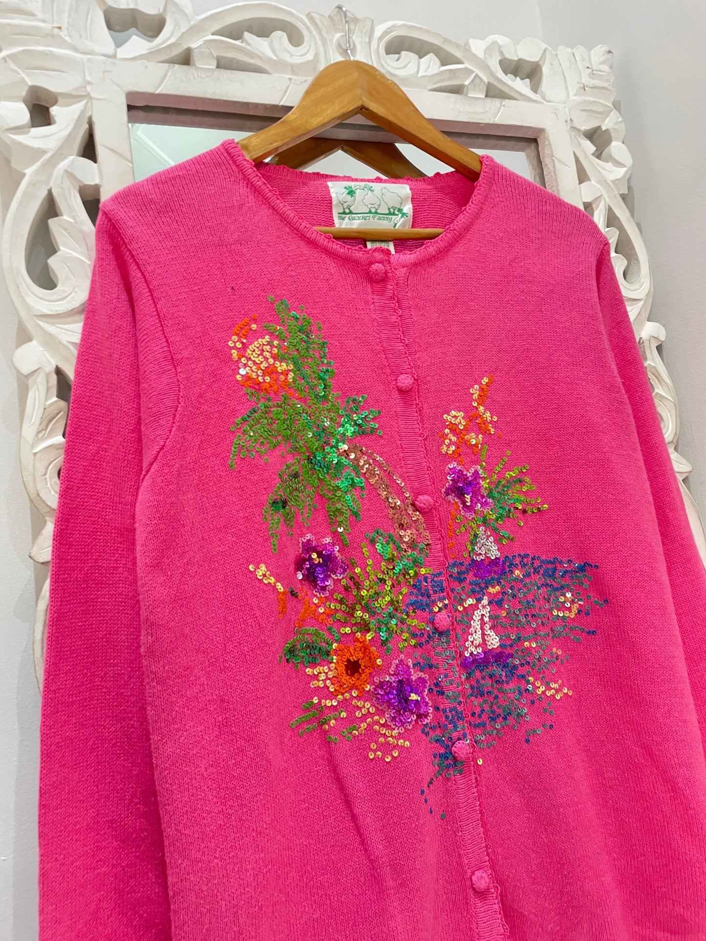 The Quacker Factory Embroidered Vintage Sweater-Bust 40