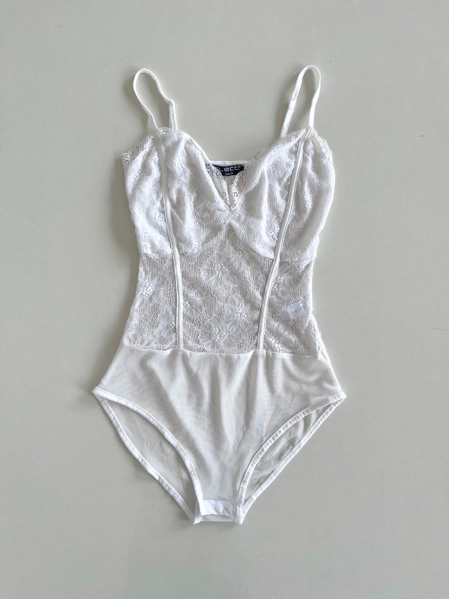 Select Lace Sheer Bodysuit-Bust 30 to 32