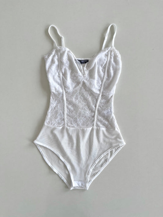 Select Lace Sheer Bodysuit-Bust 30 to 32