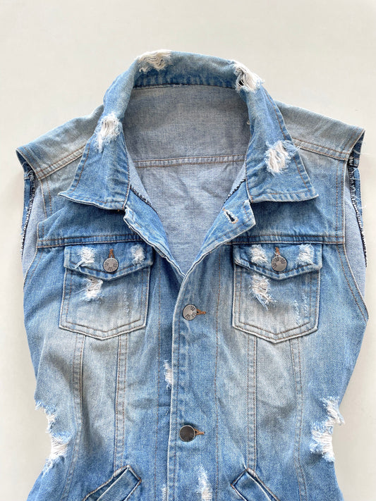Denim Vest-Chest 40
