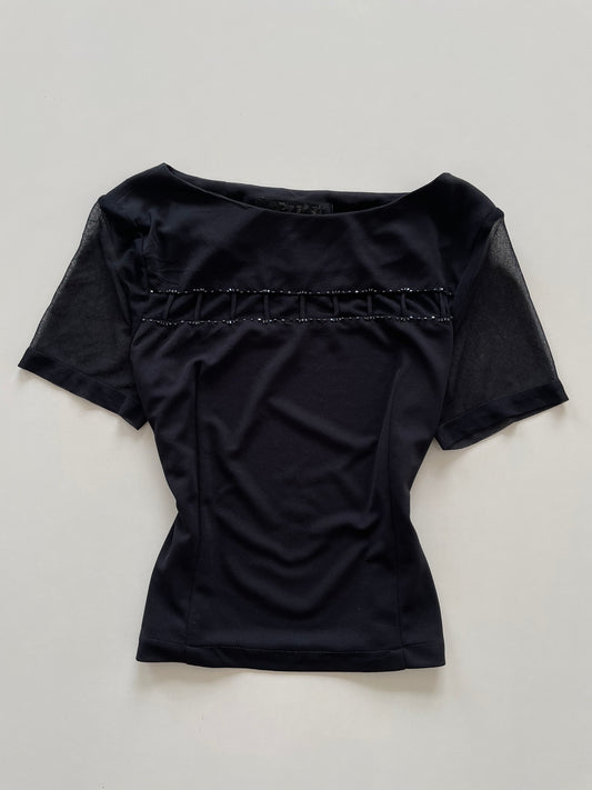 Black Vintage Top-Bust 36