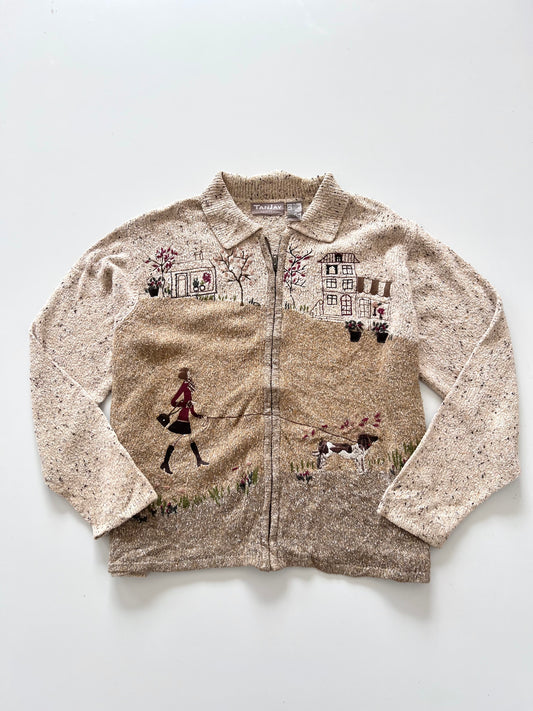 Tanjay Landscape Embroidered Zipper-Bust 50