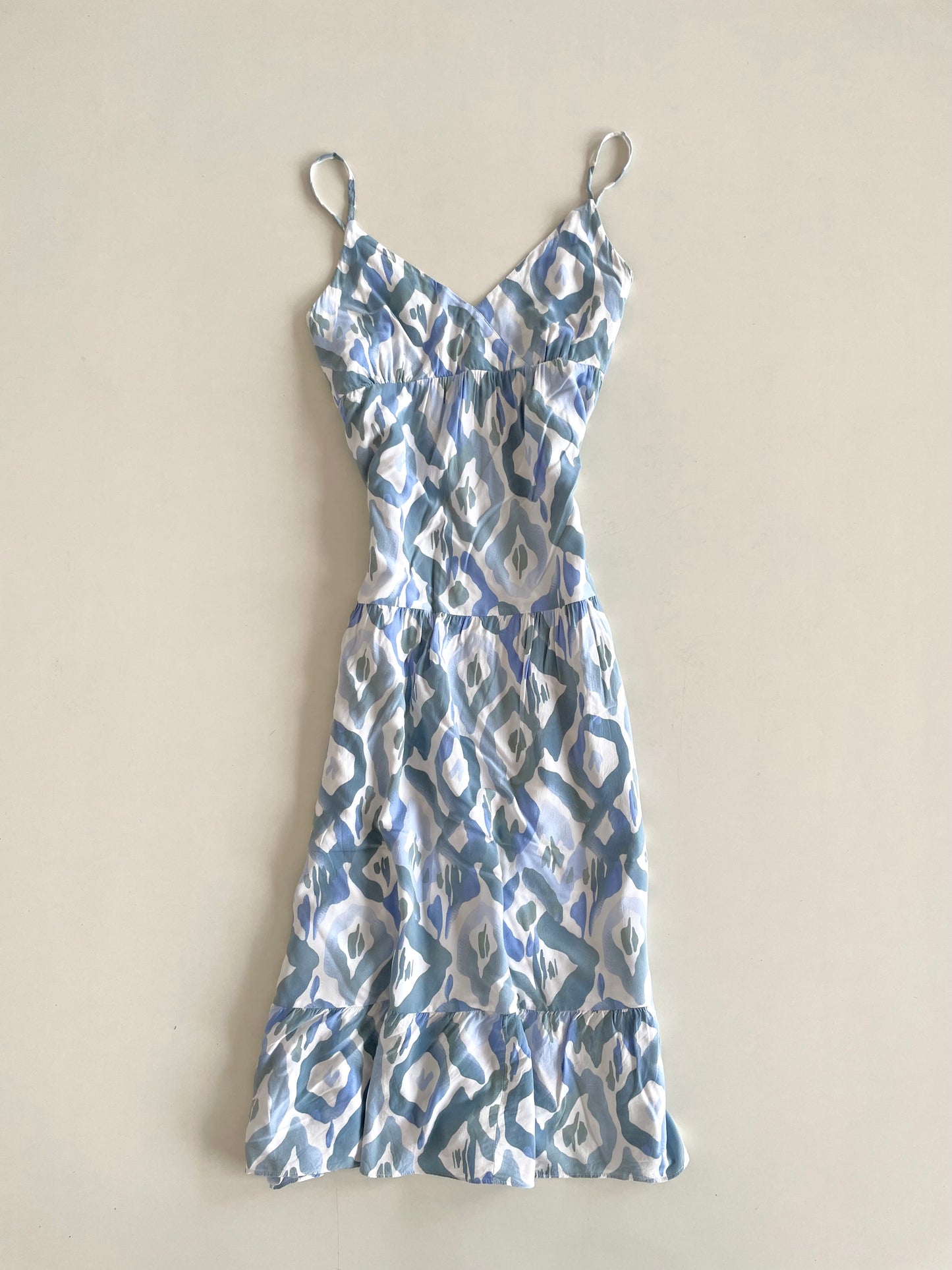 Hue Blue Cotton Slio Dress-Bust 38