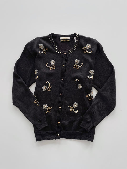 Dana Scott Embroidered Sweater Cardigan-Bust 42