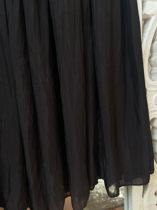 Solid Black Prairie Skirt-Waist 26 to 32