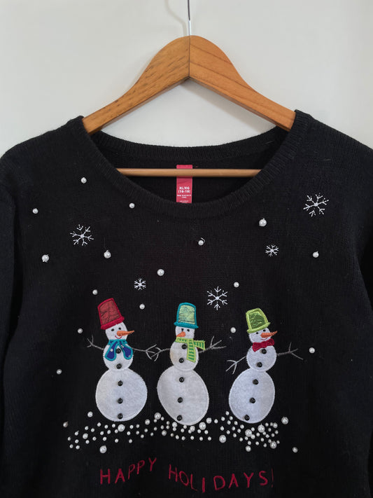 Embroidered Christmas Sweater-Bust 48