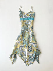 International Concepts 100% Silk Vintage Asymmetric-Bust 36