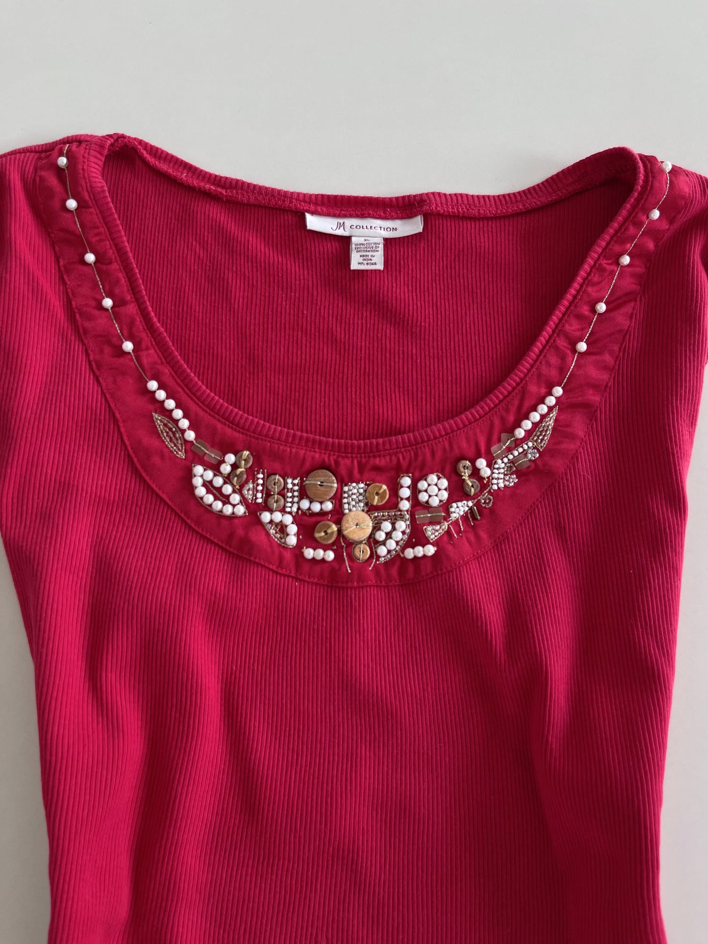 JM Cotton Embroidered Top-Bust 46 to 48