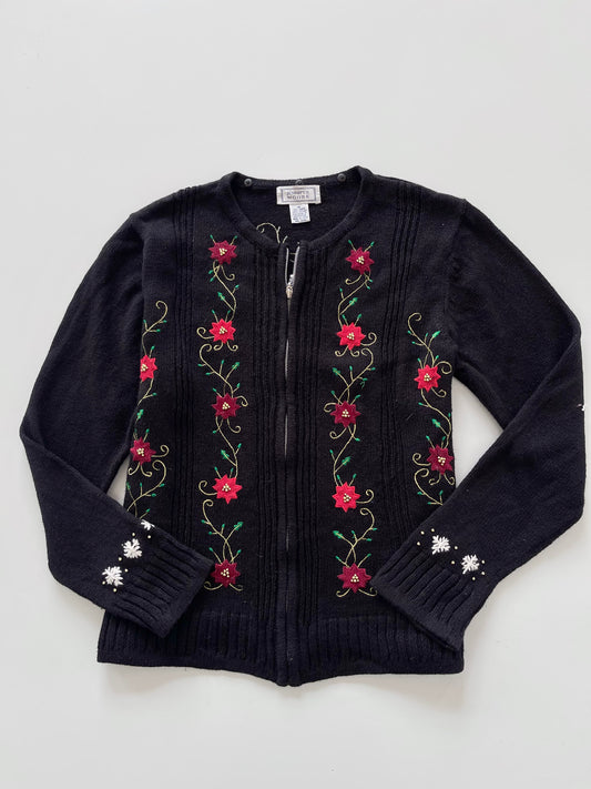 Jennifer Moore Embroidered Vintage Zipper-Bust 46