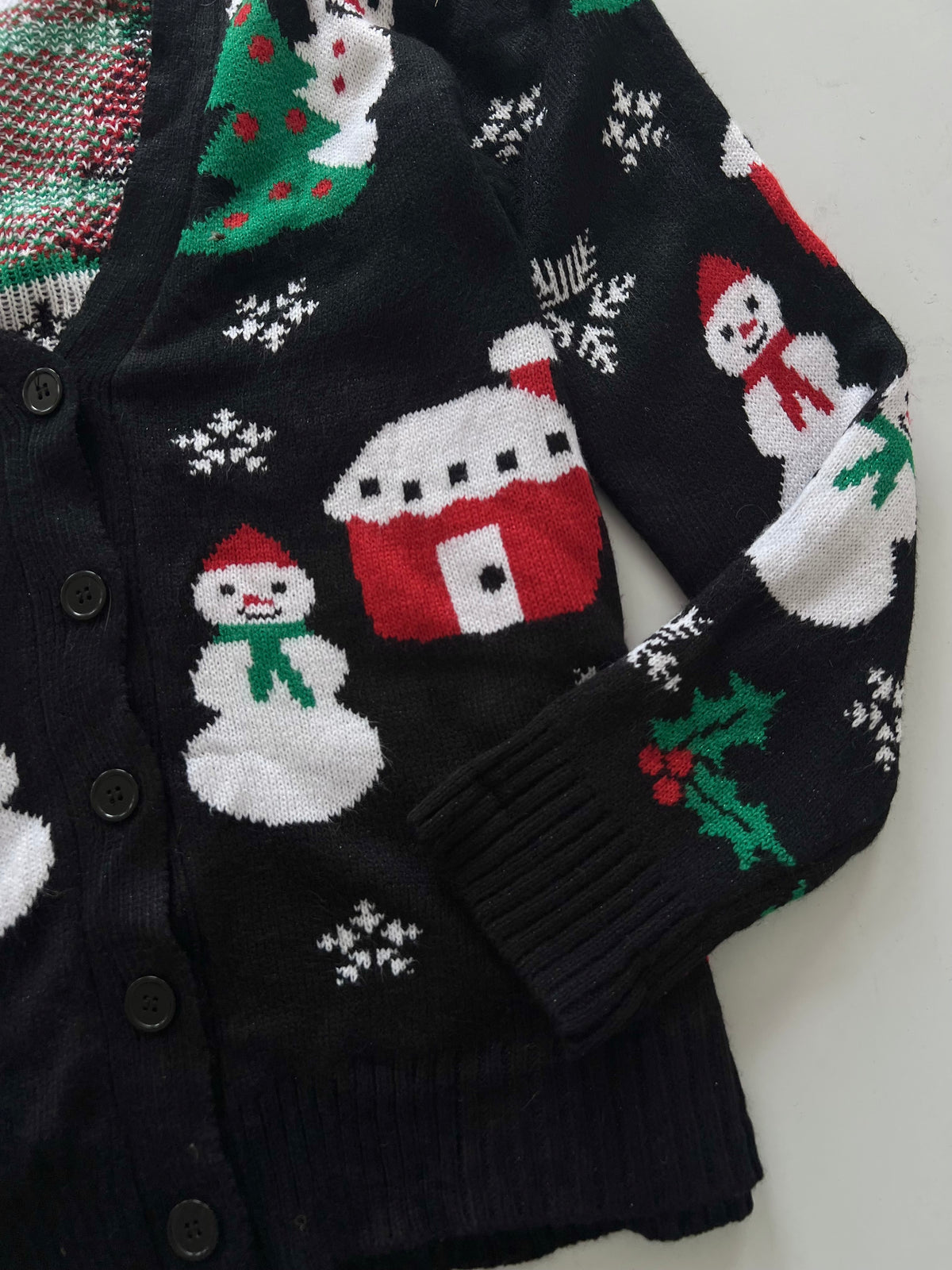 Holiday Hype Embroidered Christmas Sweater-Bust 40