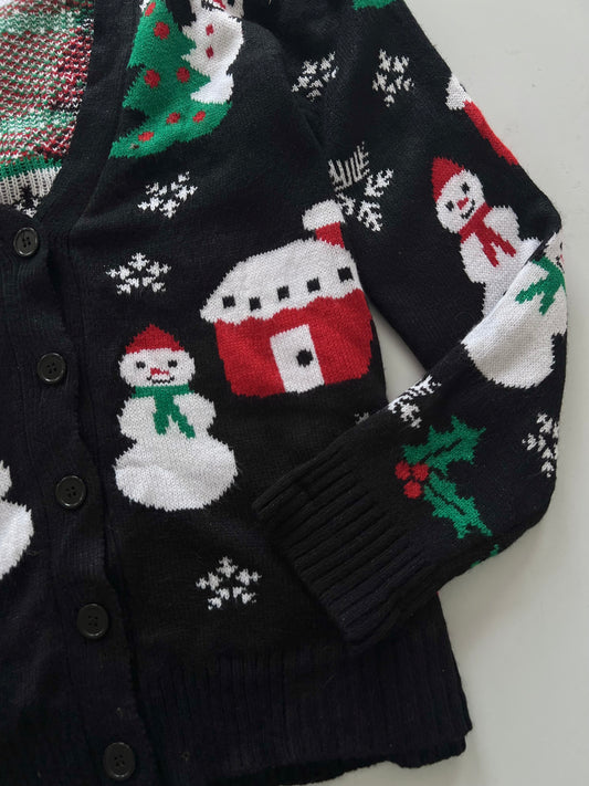 Holiday Hype Embroidered Christmas Sweater-Bust 40