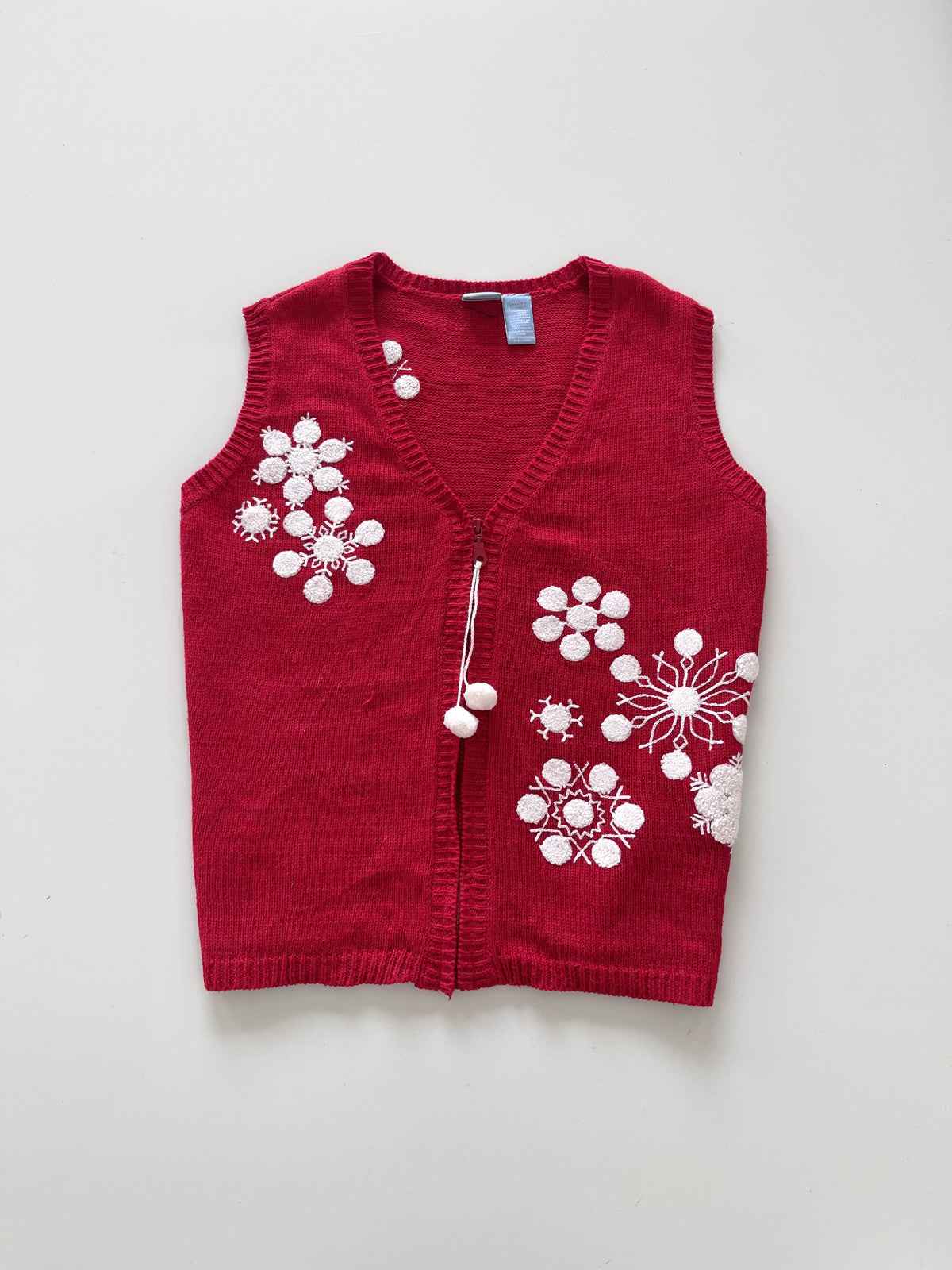 Holiday Editions Embroidered Christmas Vest Sweater-Bust 44