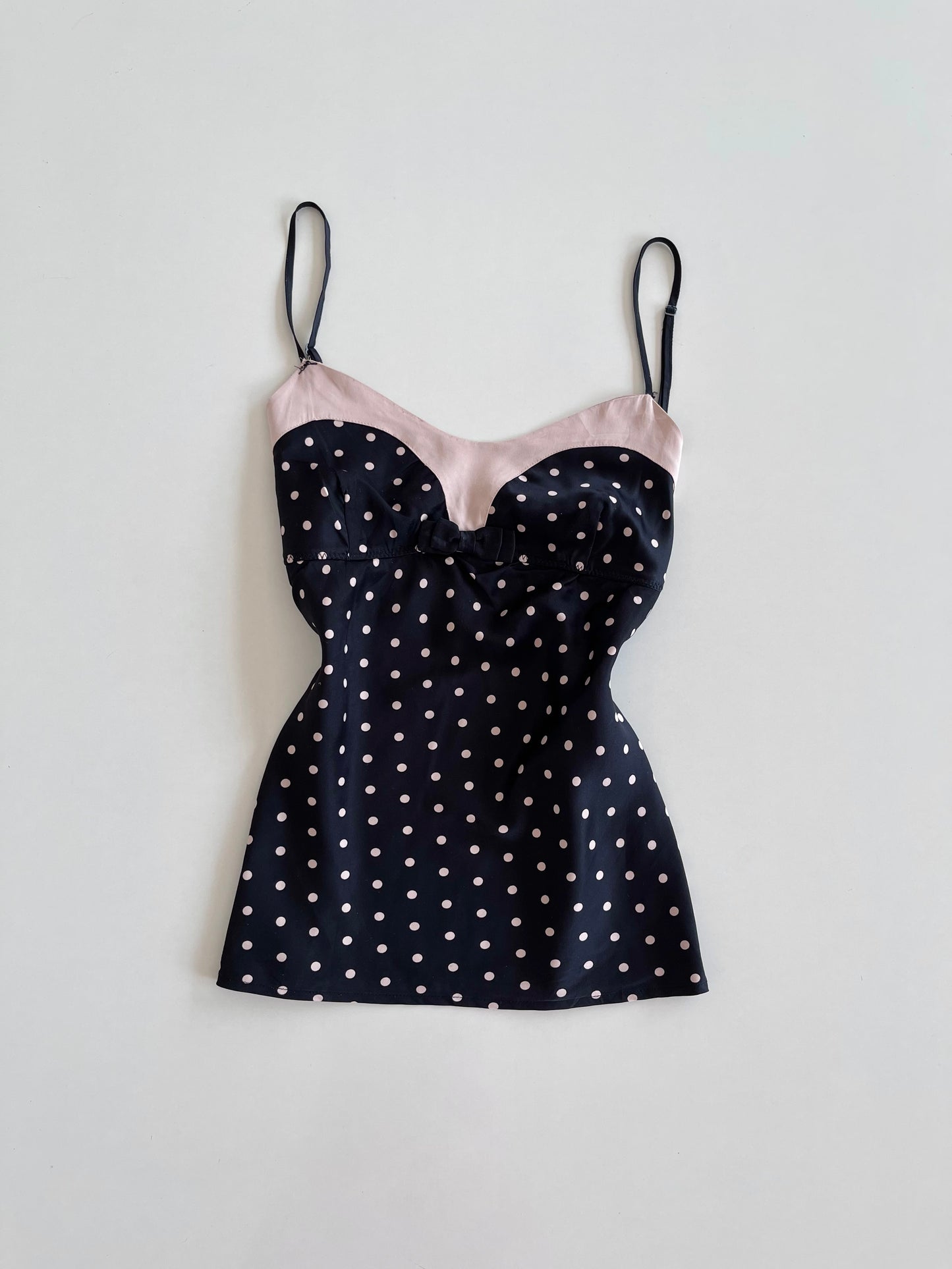 Undiz Polka Dot Satin Top-Bust 38 to 40