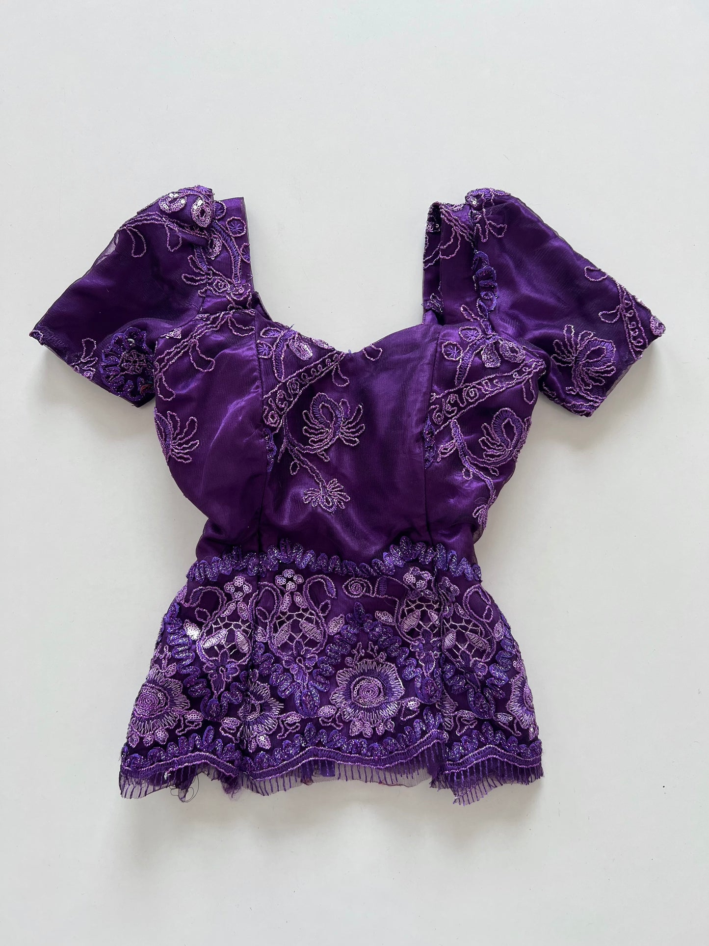 Vintage Embroidered Top-Bust 34