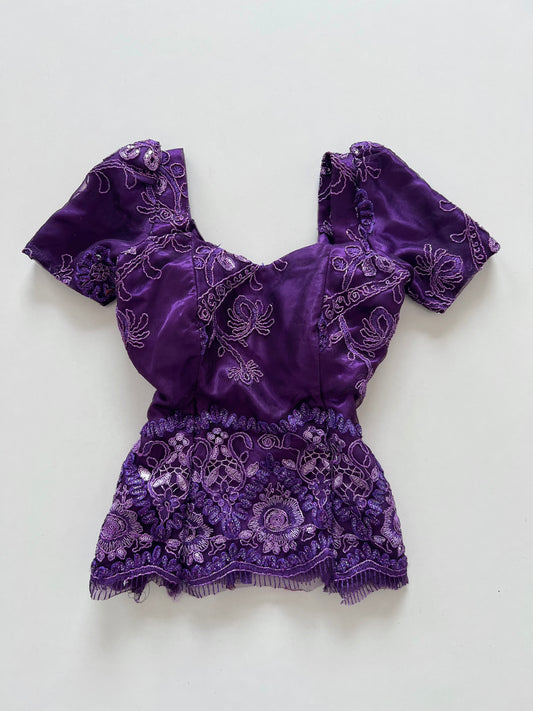 Vintage Embroidered Top-Bust 34