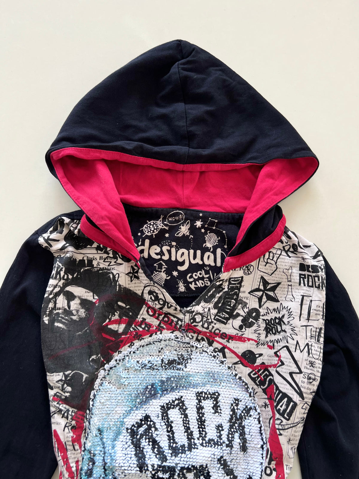 Desigual Hooded Top-Bust 34