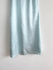 Baby Blue Satin Skirt-Waist 26 to 28