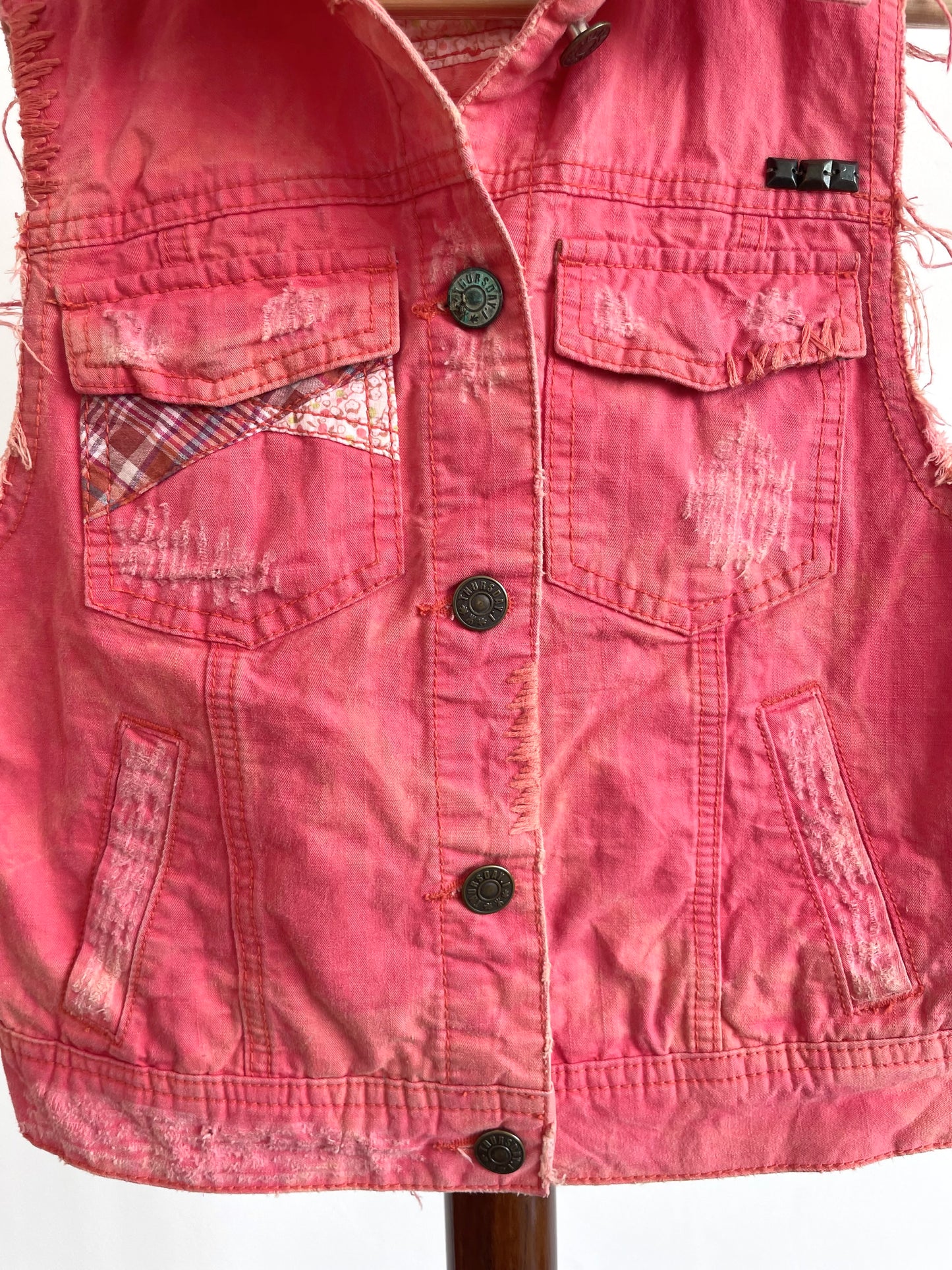Denim Vest-Bust 30