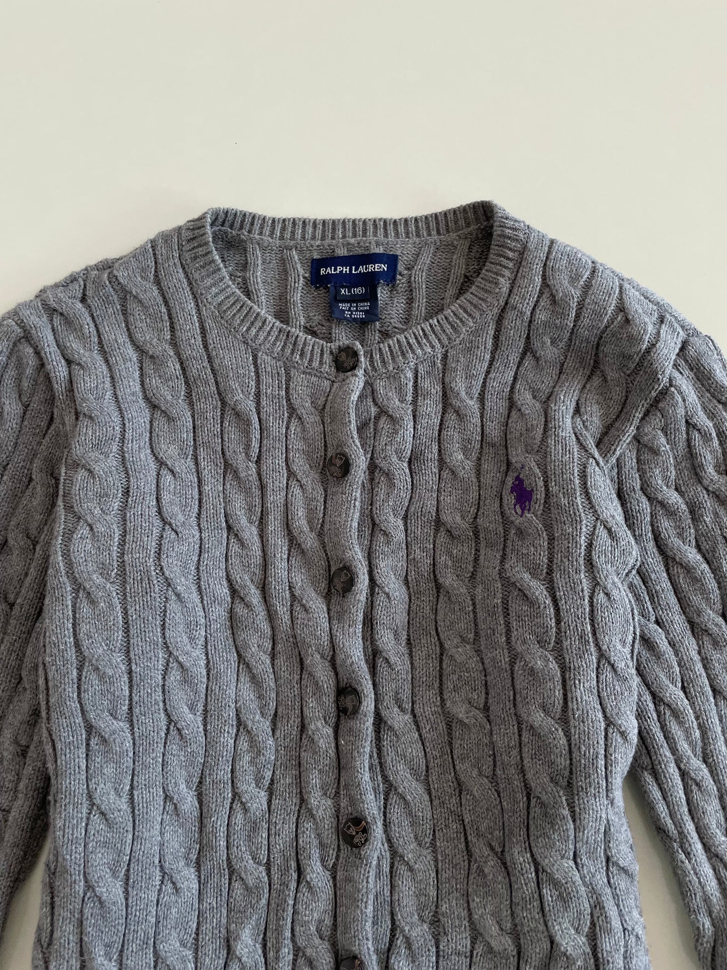 Ralph Lauren 100% Cotton Vintage Cardigan-Bust 32 to 34