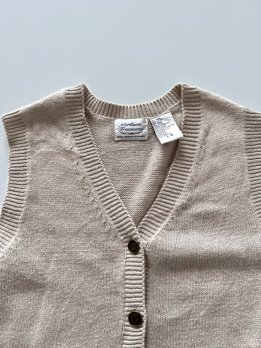 Northern Treasures Embroidered Vest Sweater-Bust 42