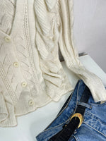 Load image into Gallery viewer, Ruffle Korean Soft Cardigan- Bust 36 to 40
