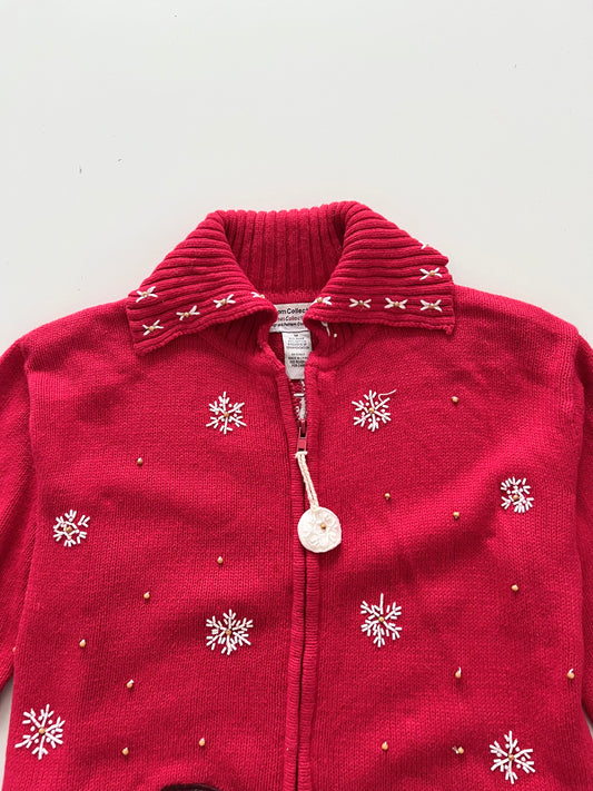 Heirloom Collectibles Christmas Zip Up Sweater-Bust 44