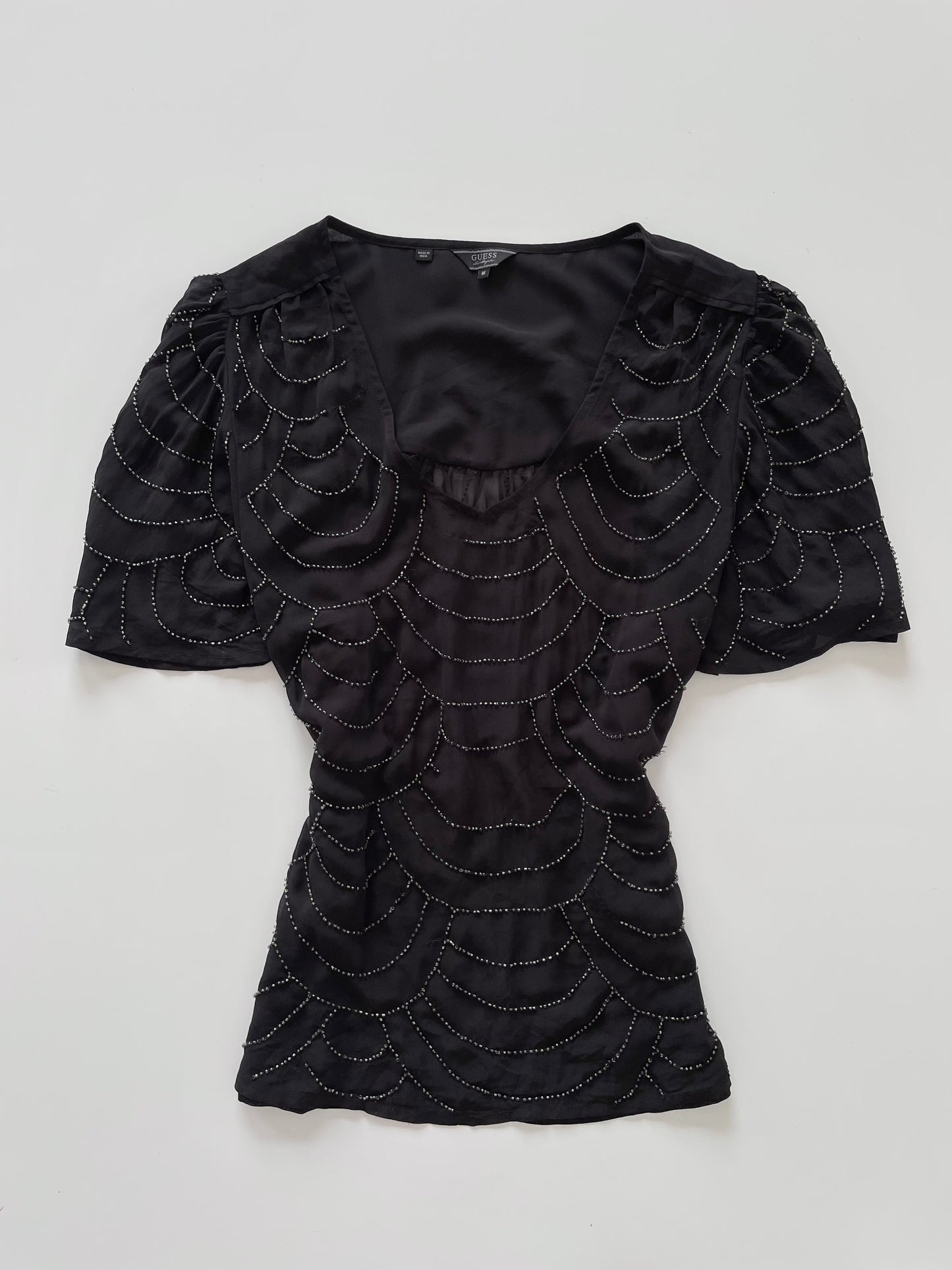 Guess Vintage Embroidered Top-Bust 40