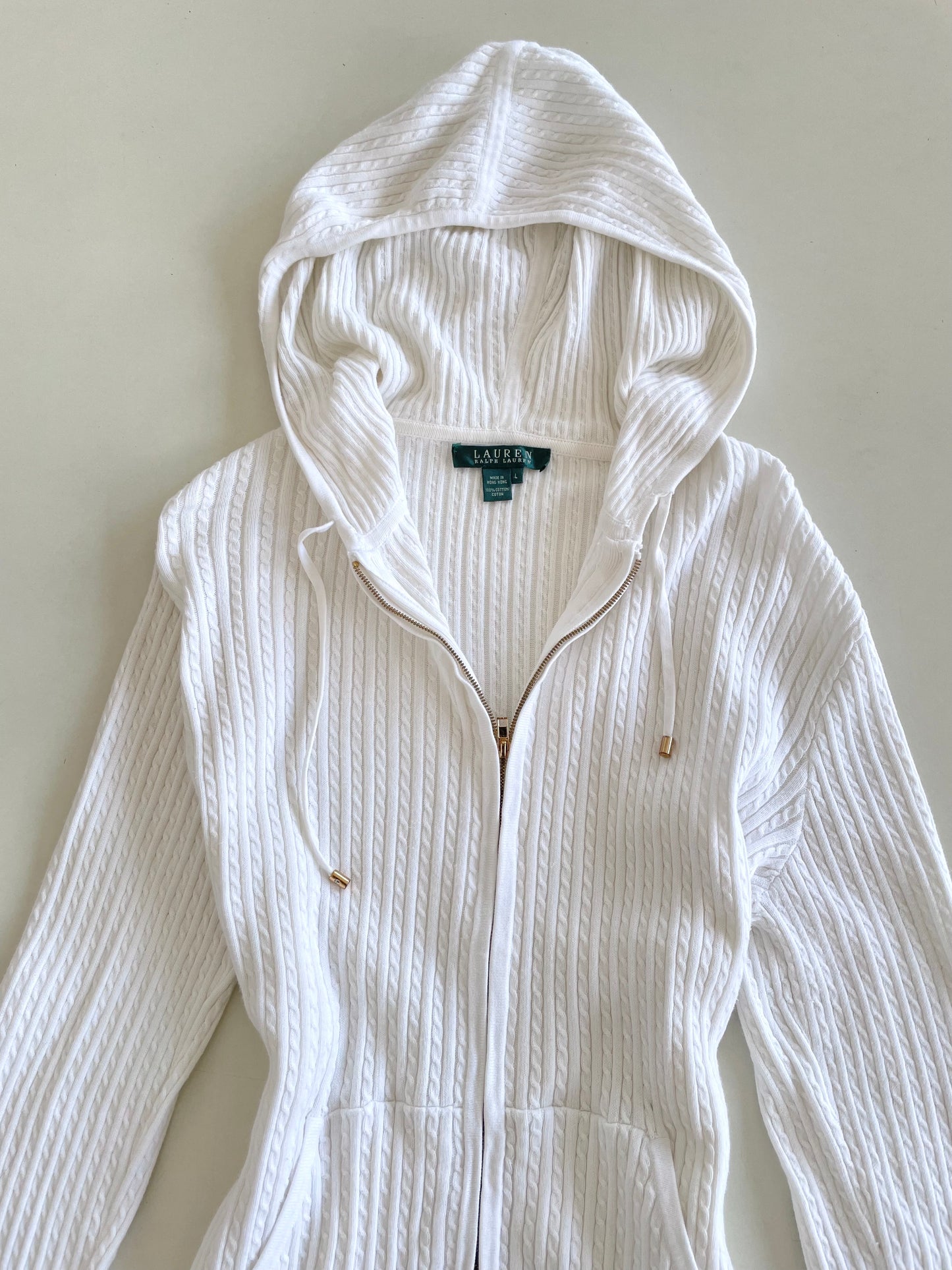 Ralph Lauren 100% Cotton Vintage Zipper-Bust 36 to 40