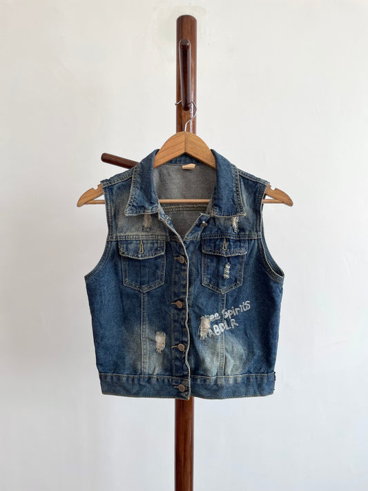 Denim Vest-Chest 34