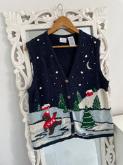 Bobbie Brooks Christmas Sweater Vest-Bust 42