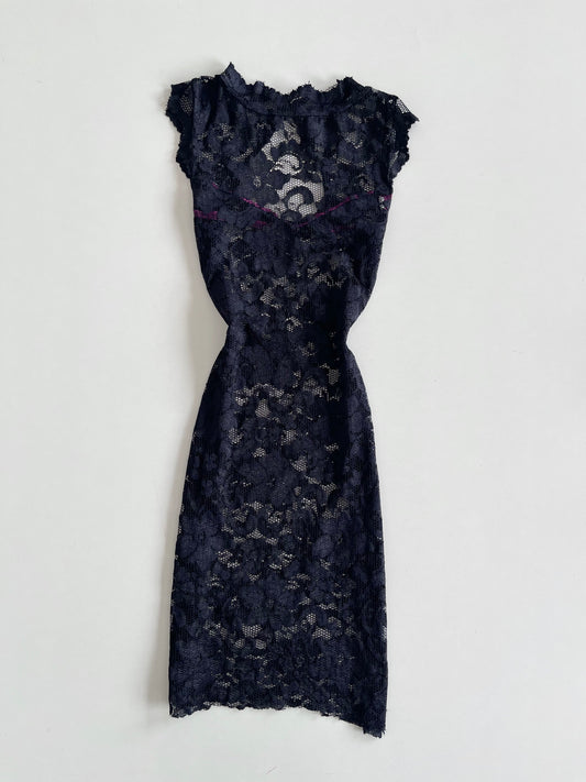 Lace Sheer Dress-Bust 28 to 30