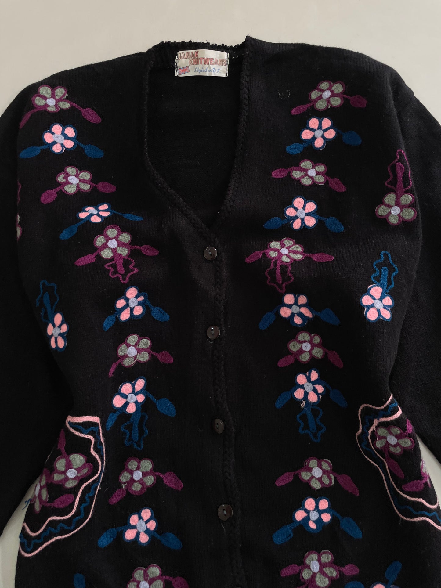 Embroidered Sweater-Bust 40