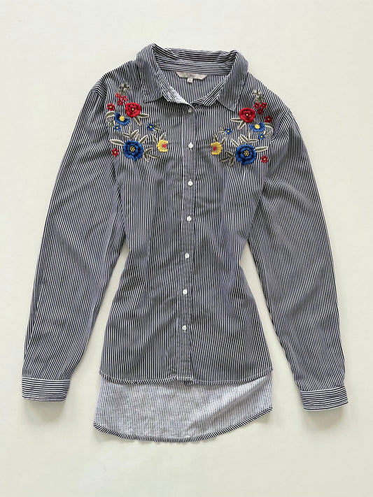 Clock House Embroidered Shirt-Bust 44